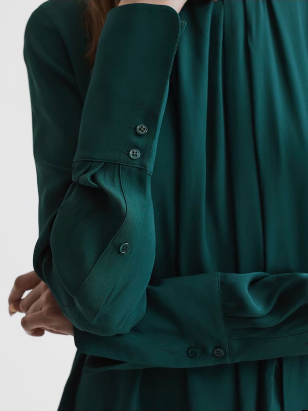 REISS “Phoenix” Pleated Flowy Dress - Picture 4 of 7